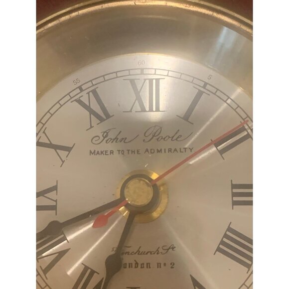 John Poole - England - Desk Clock  Wooden Box Tested - Picture 3 of 6